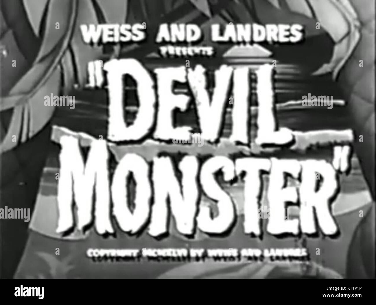 Devil Monster (1946) - Title Stock Photo