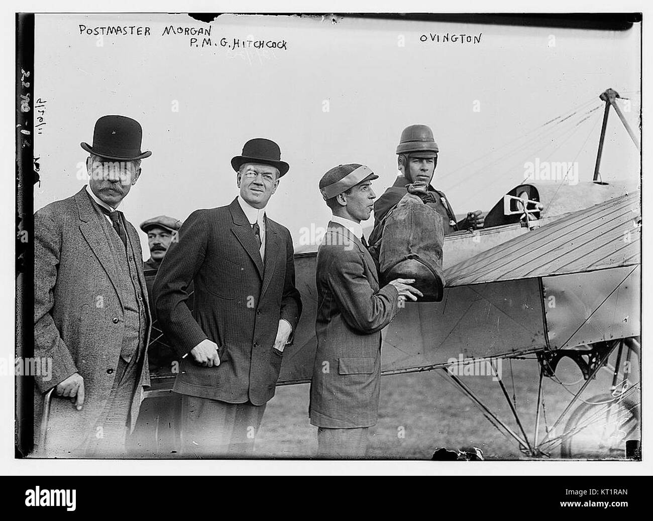 Earle Lewis Ovington was a pioneering American aviator, best known for making the first airmail flight in the United States. This image highlights his contribution to early aviation history and his role in advancing air mail services. Stock Photo