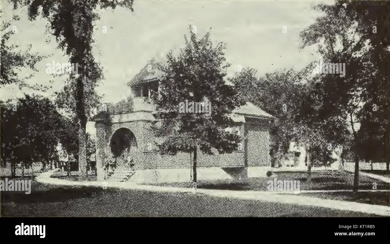Early Wilmette village hall Stock Photo Alamy
