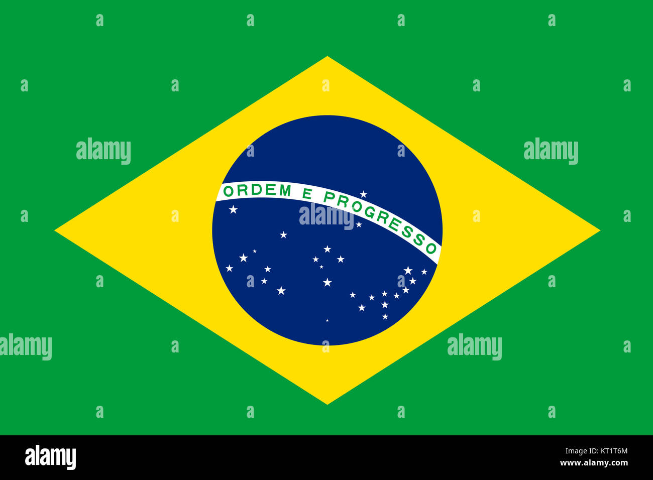 National flag of Brazil Stock Photo Alamy