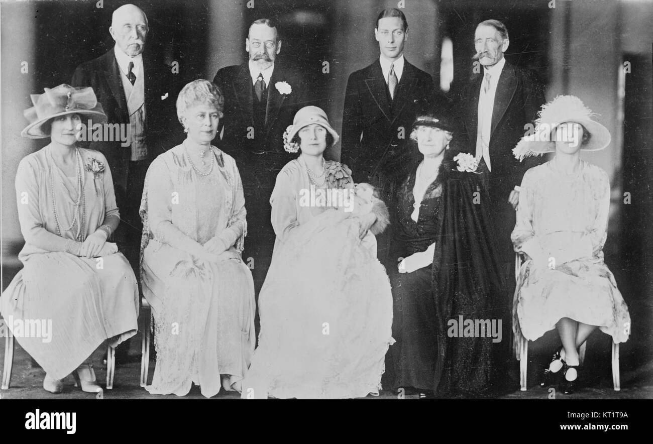 Elizabeth christening group Stock Photo Alamy