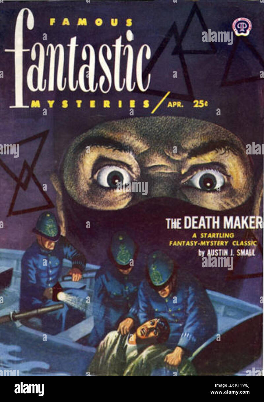 This 1952 magazine cover promotes 'Famous Fantastic Mysteries,' a ...