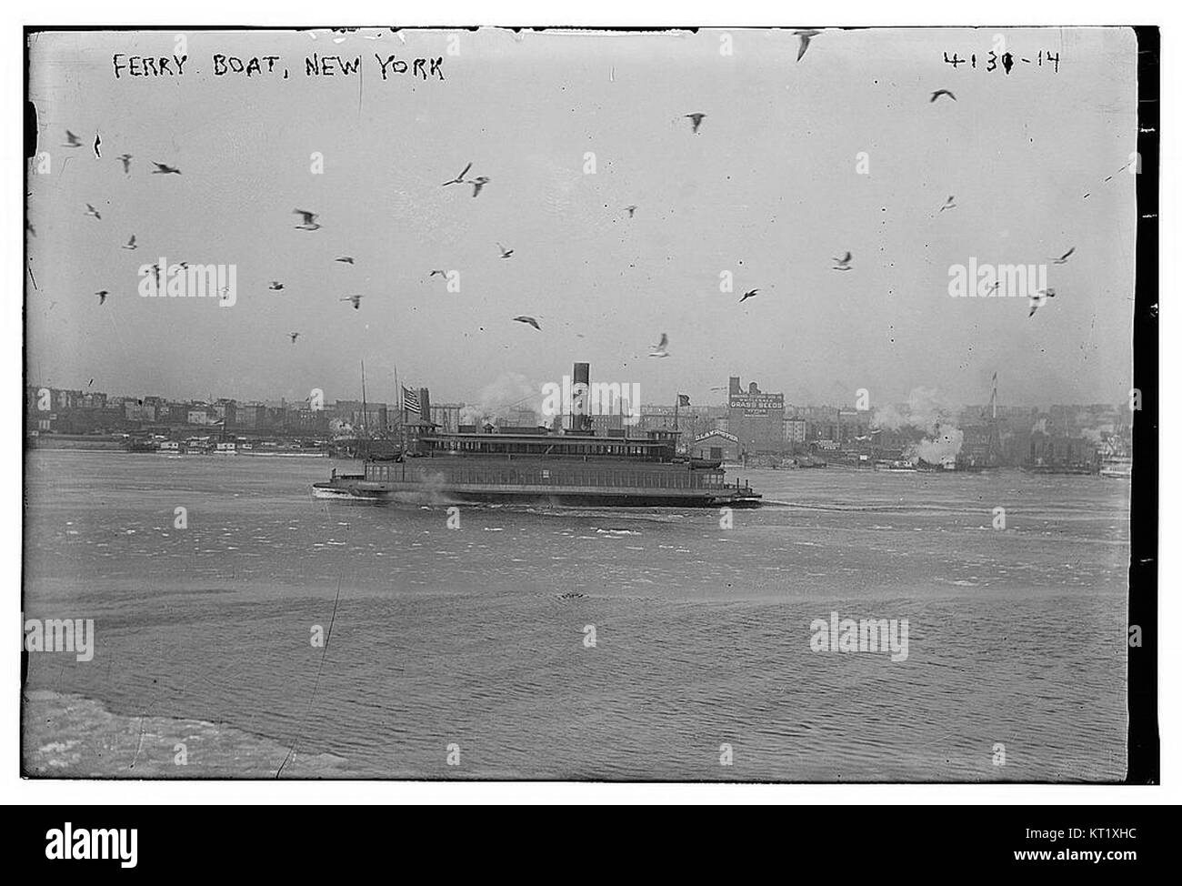 Vintage ferry boat Black and White Stock Photos & Images - Alamy
