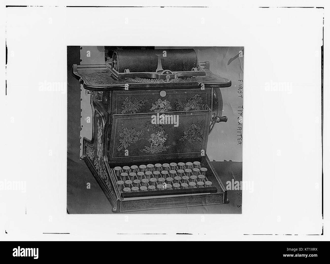 the first machines typewriters only typed what