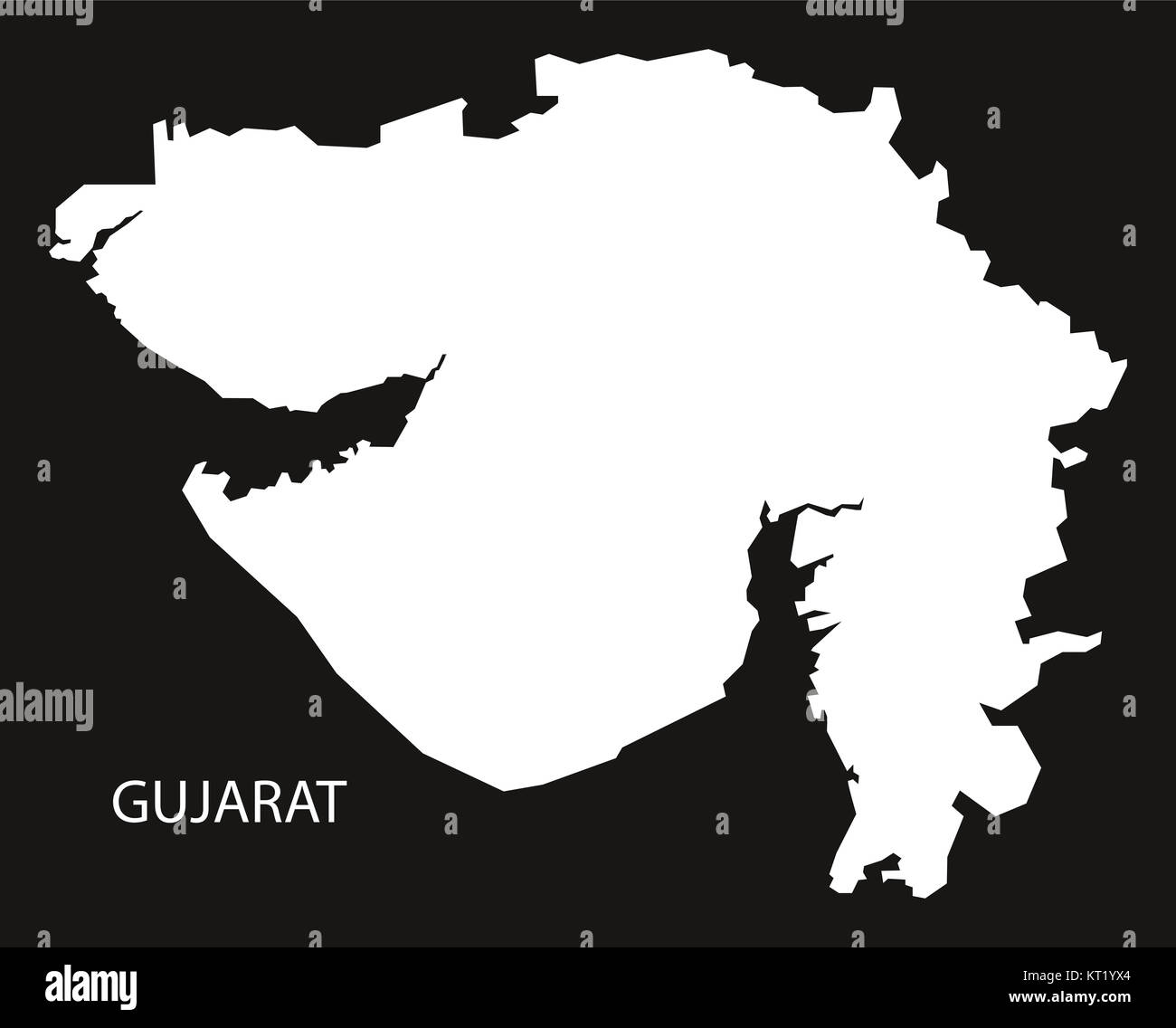 Gujarat map hi-res stock photography and images - Alamy