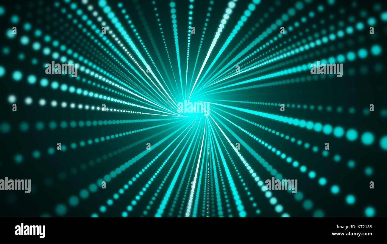 The particles form a triangle. Depth of field Stock Photo - Alamy
