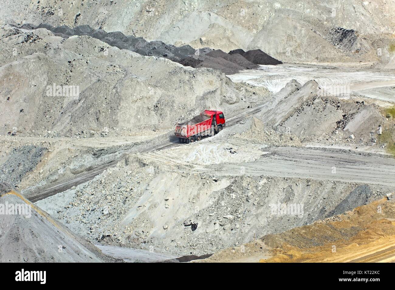 Coal Mine Area Stock Photo