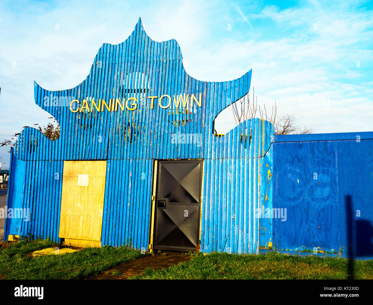 Gate in Caning Town - London, England Stock Photo