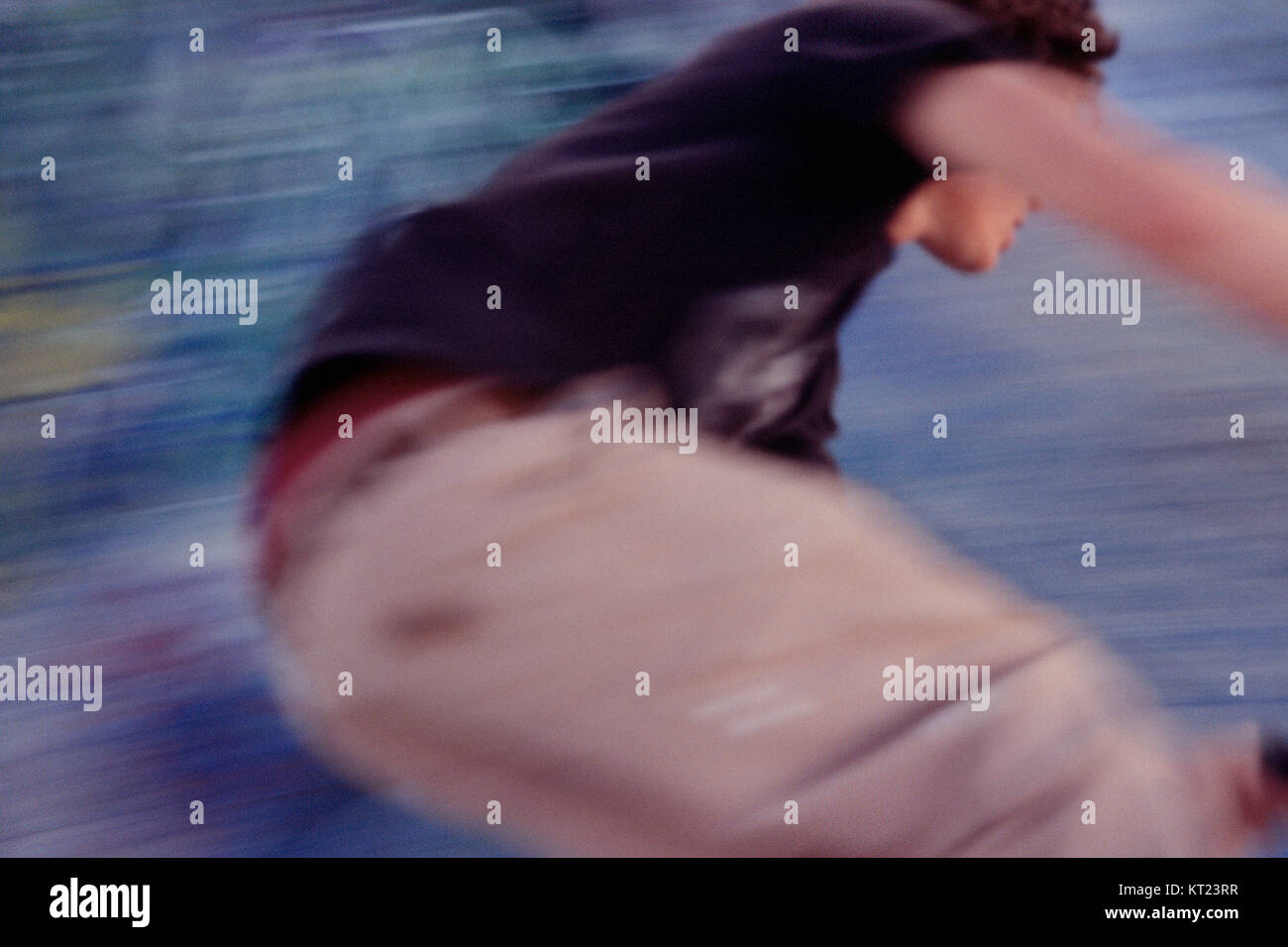 CYCLING IN THE POOL Stock Photo Alamy