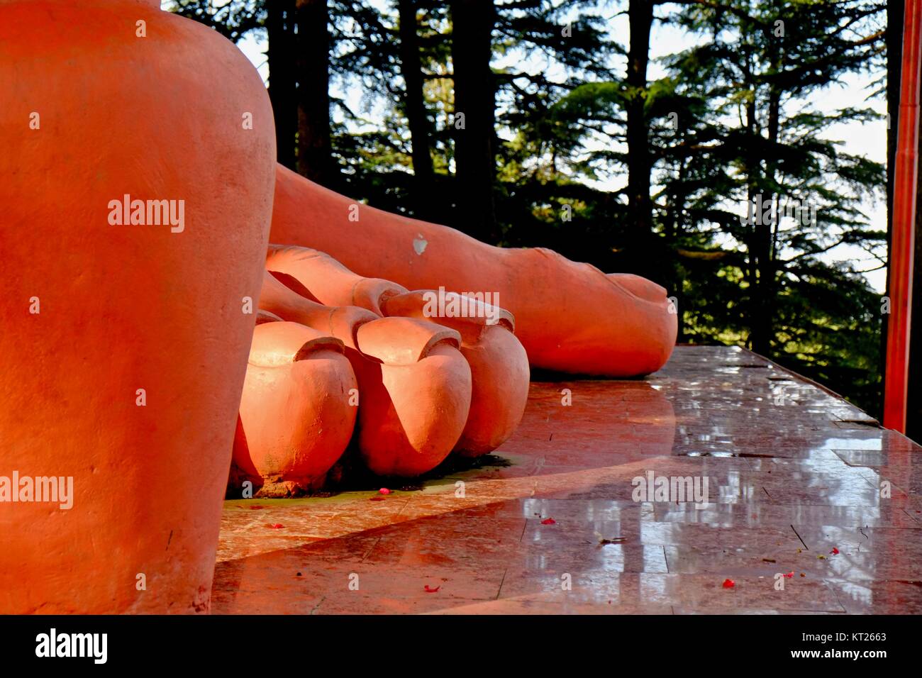 The tallest god Hanuman statue in the world by Jakhoo temple on the