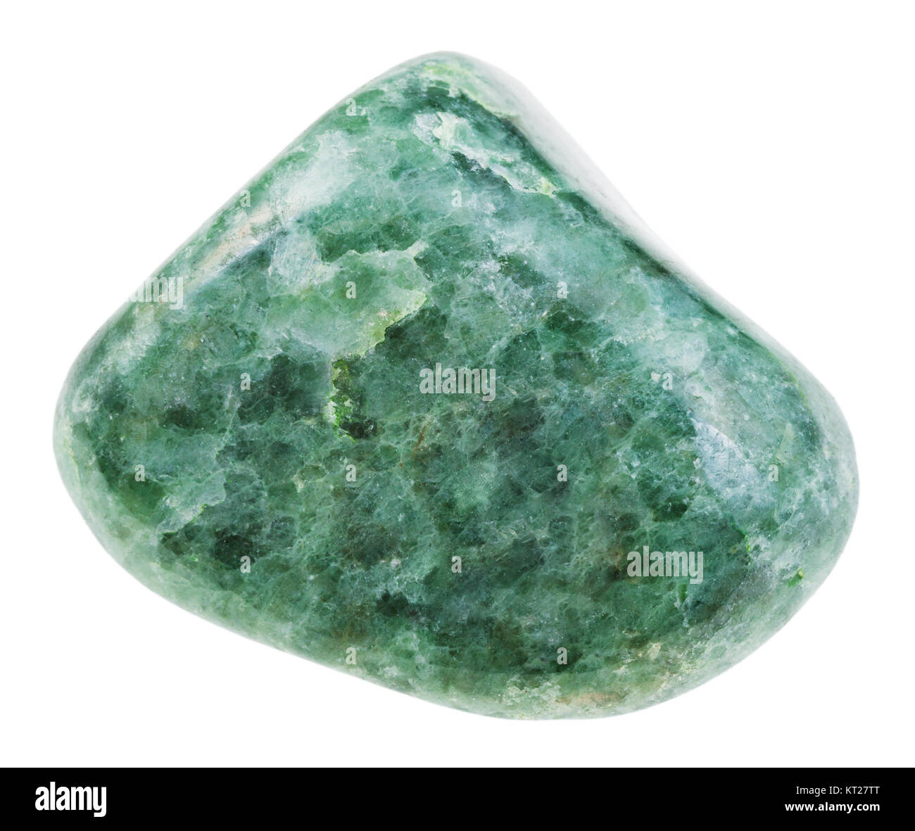 polished green jadeite gemstone isolated Stock Photo Alamy