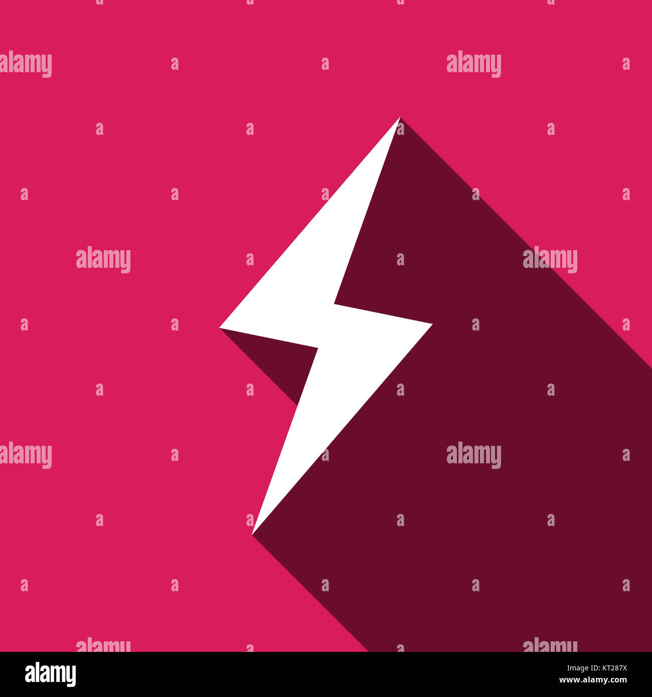 Flat vector Lightning icon Stock Photo - Alamy