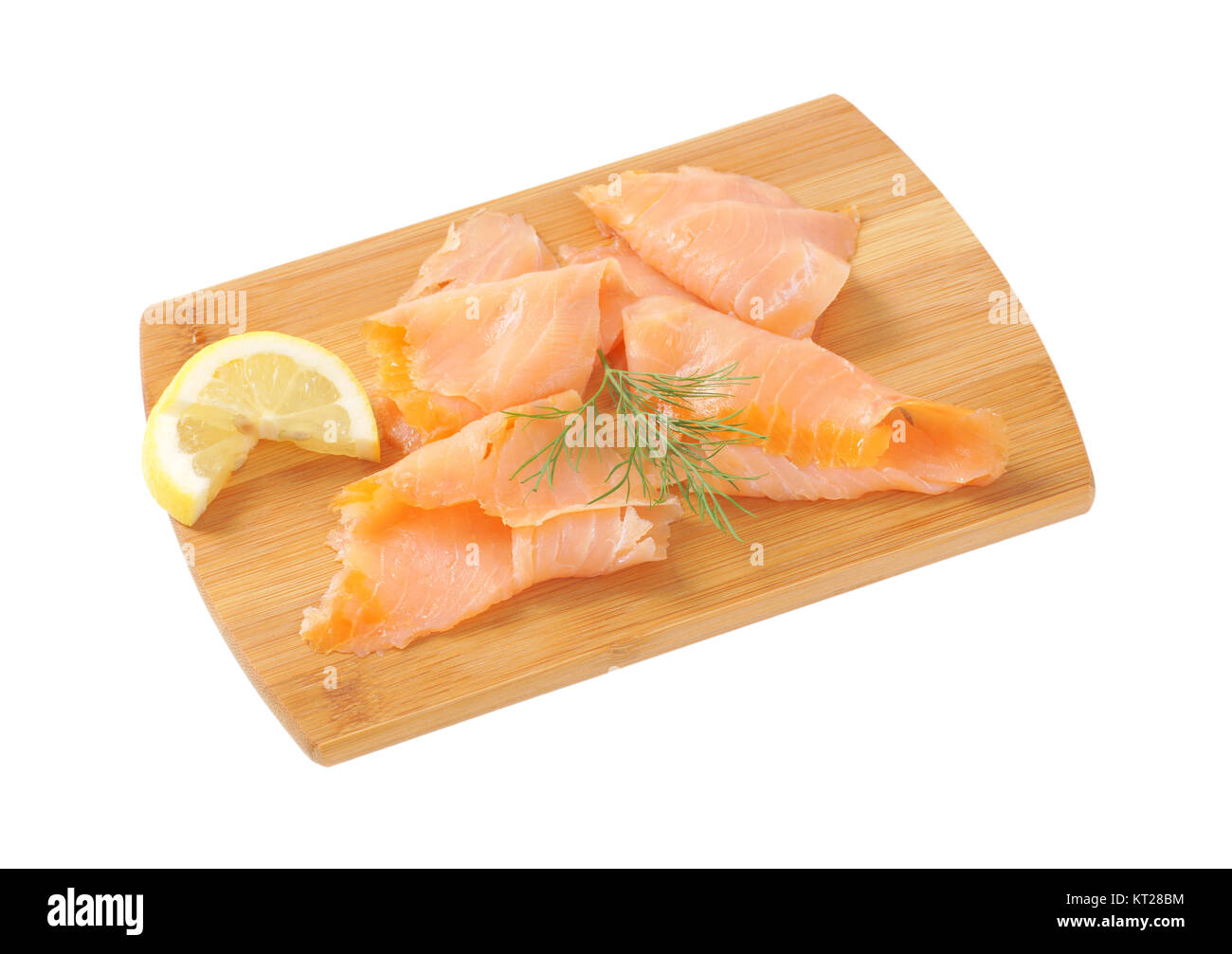 Smoked salmon slices Stock Photo - Alamy