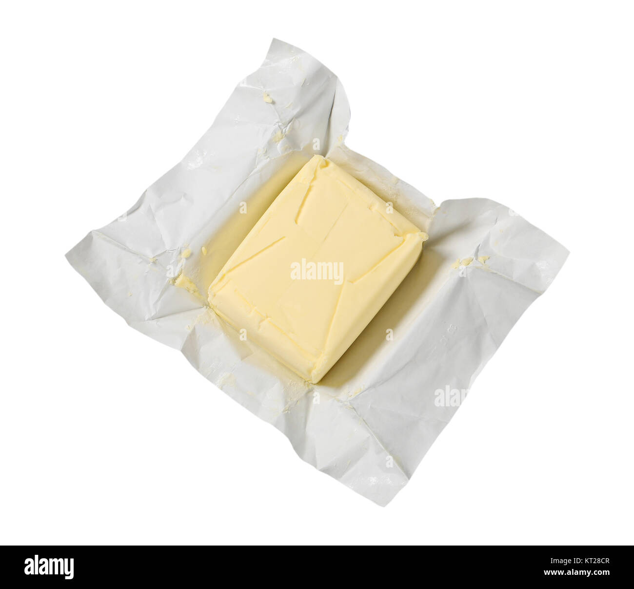 block of fresh butter Stock Photo Alamy