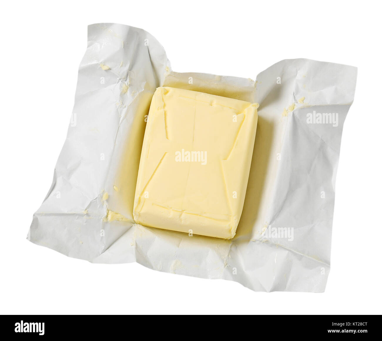 block of fresh butter Stock Photo Alamy