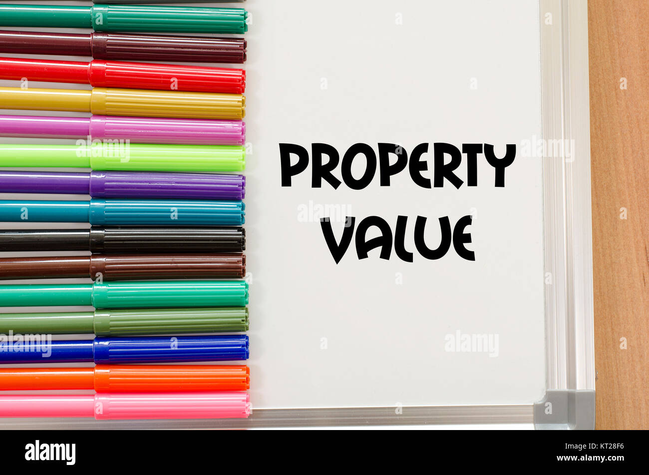 Property value text concept Stock Photo