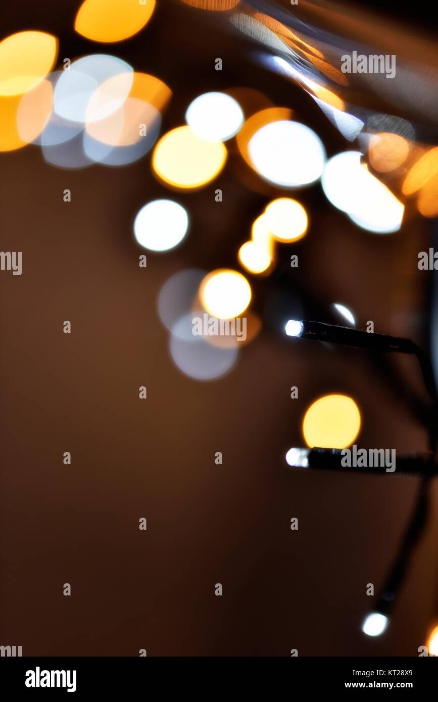 Christmas lights close up blurred Stock Photo Alamy