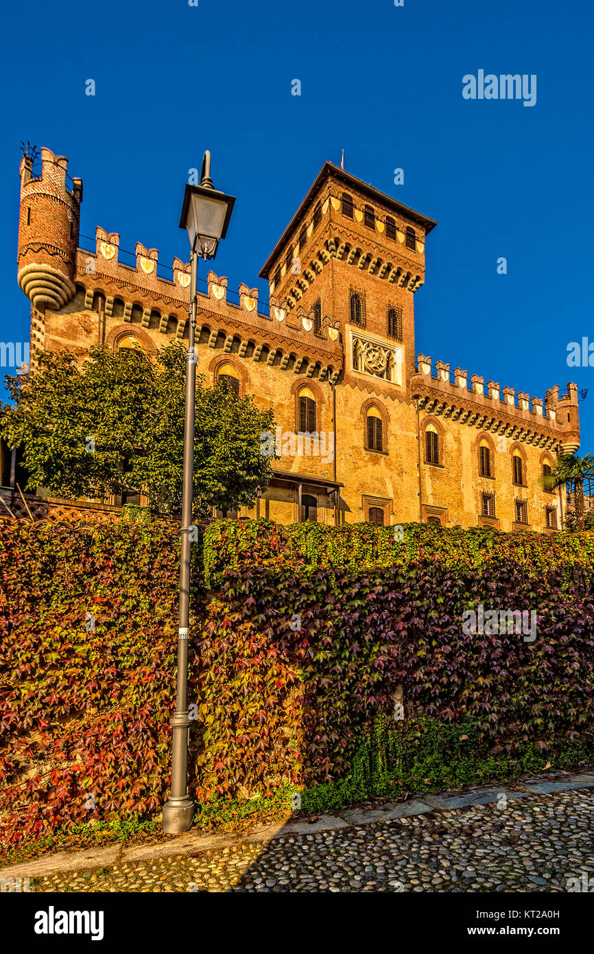 Italy Piedmont Canavese Mazzè the Castle Stock Photo