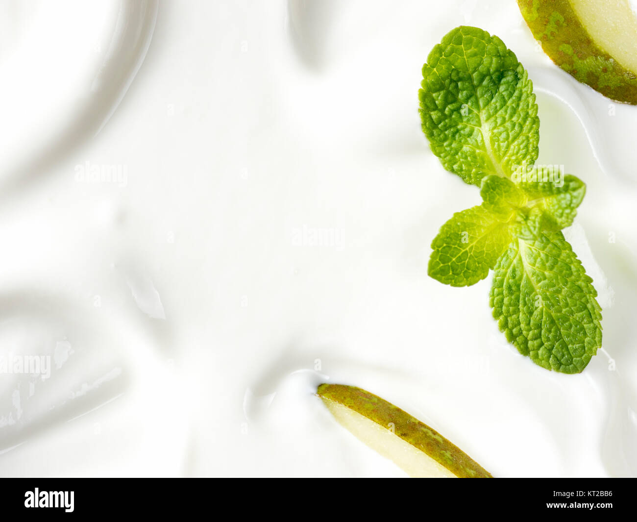 greek yogurt or sour cream texture Stock Photo Alamy