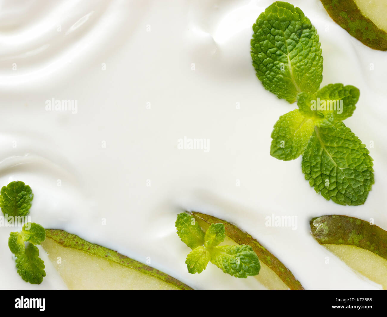 greek yogurt or sour cream texture Stock Photo Alamy