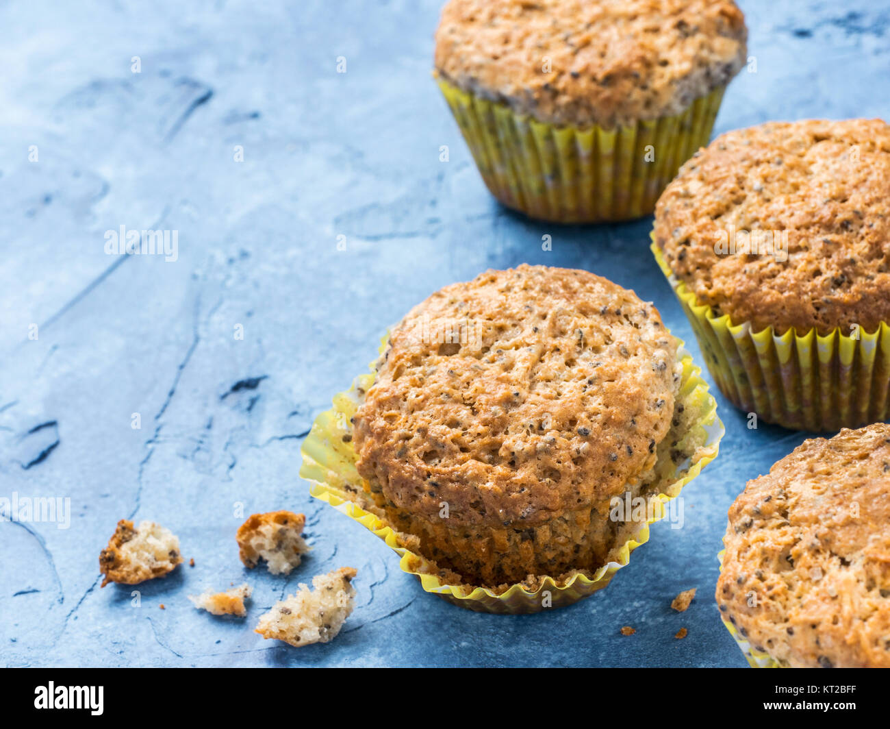 Muffins with chia seeds Stock Photo Alamy