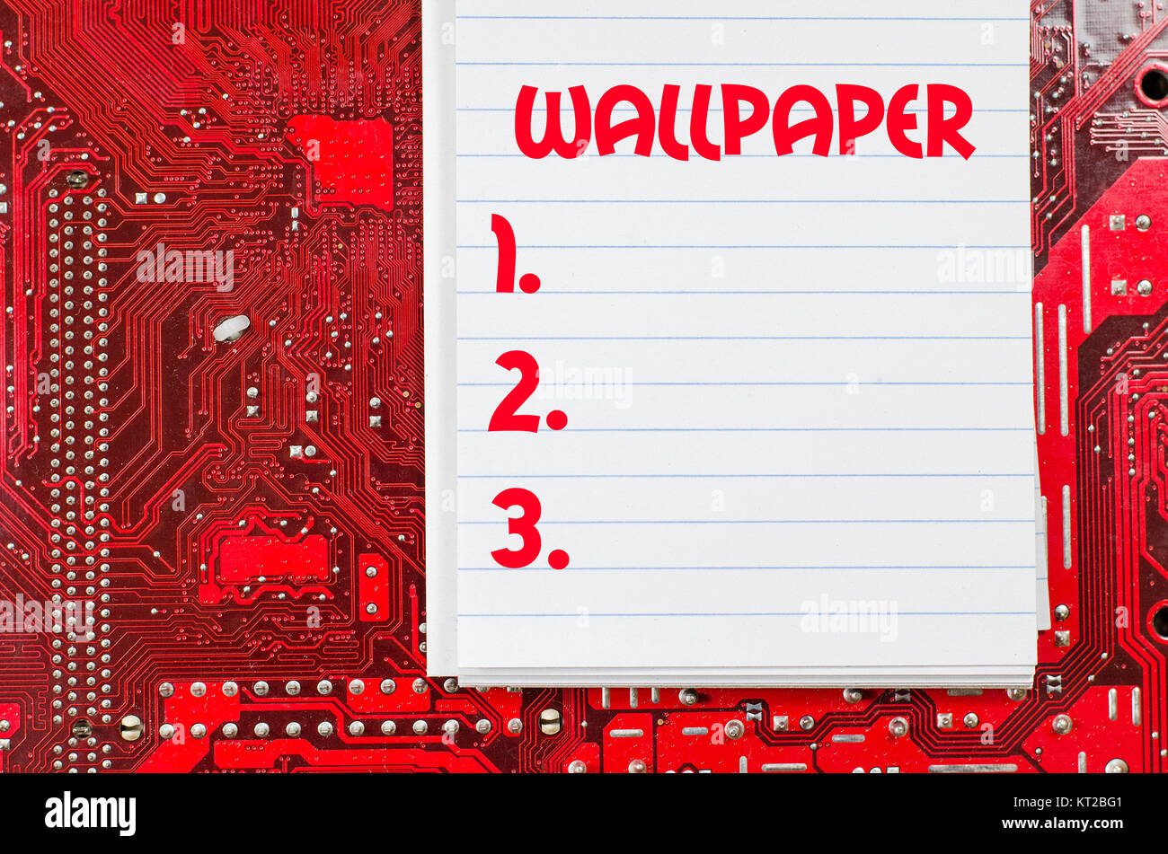 Wallpaper text concept over computer background Stock Photo - Alamy