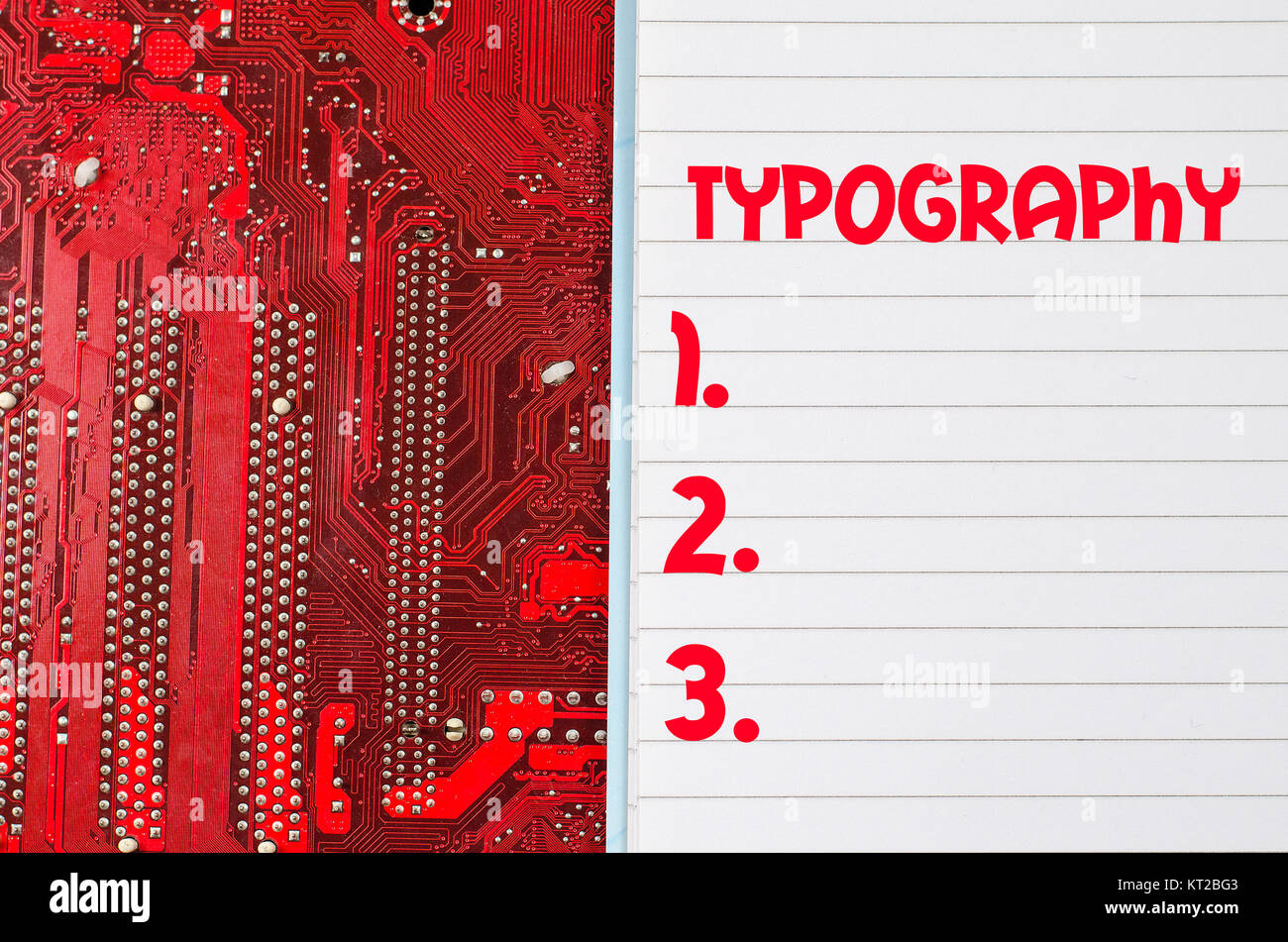 Typography text concept over computer background Stock Photo - Alamy