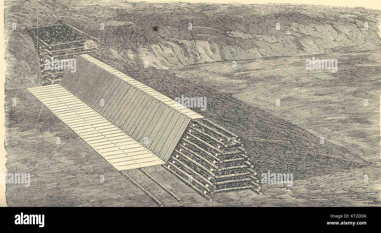 33230 Crib Dam with Plank Covering Stock Photo Alamy