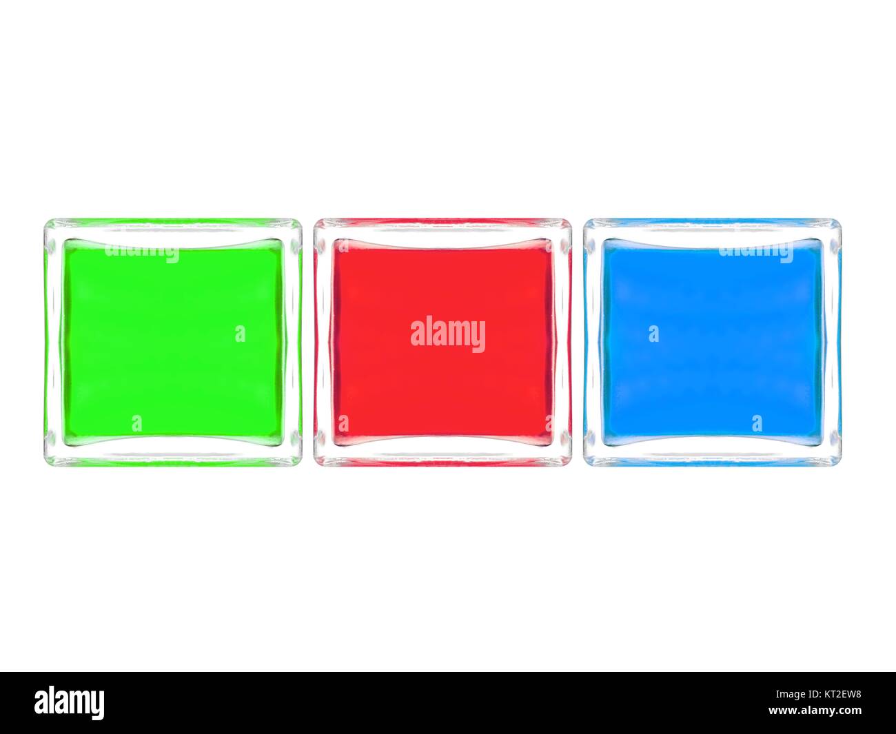 Glass blocks isolated against a white background Stock Photo Alamy