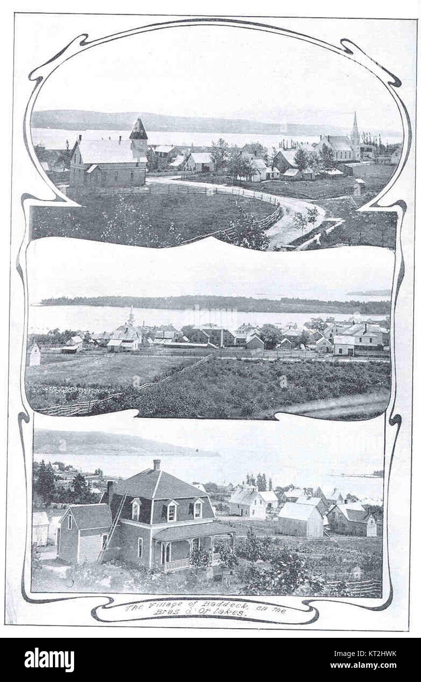 35404 Village of Baddeck on the Bras d'Or Lakes Stock Photo Alamy