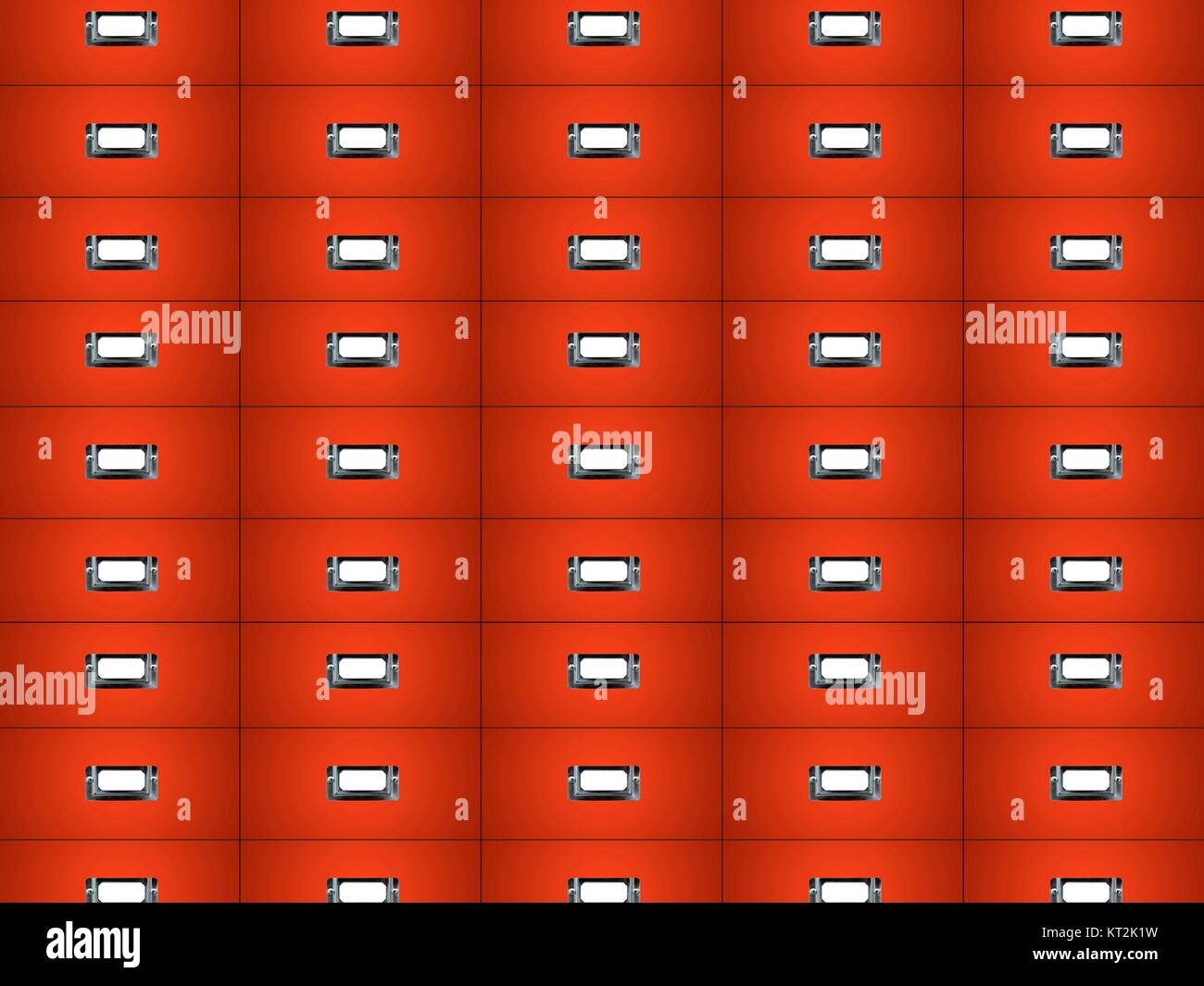 A close up conceptual shot of office filing cabinets Stock Photo