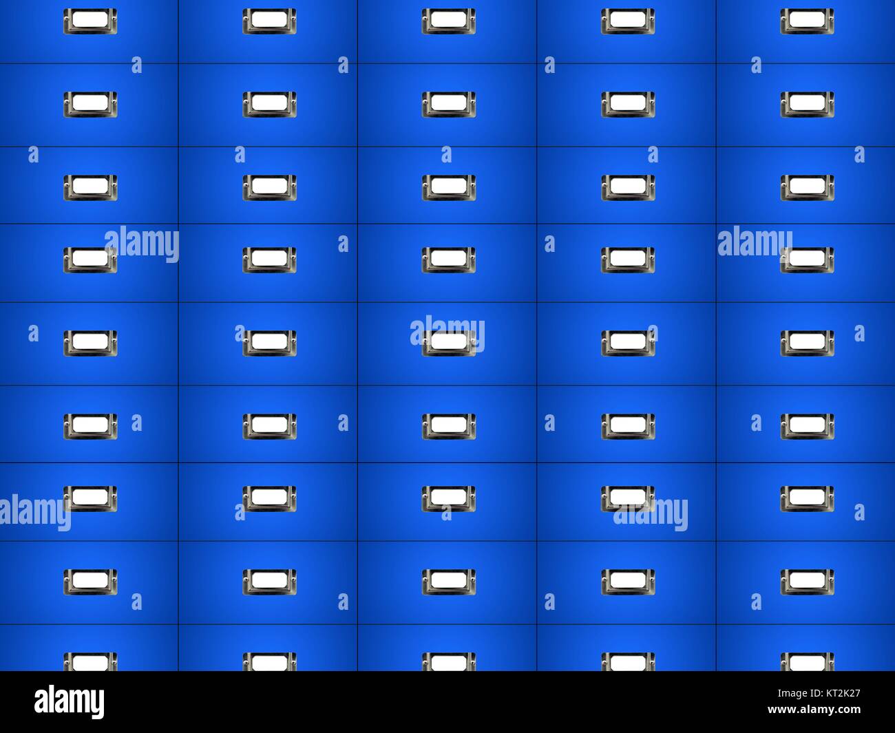 A close up conceptual shot of office filing cabinets Stock Photo