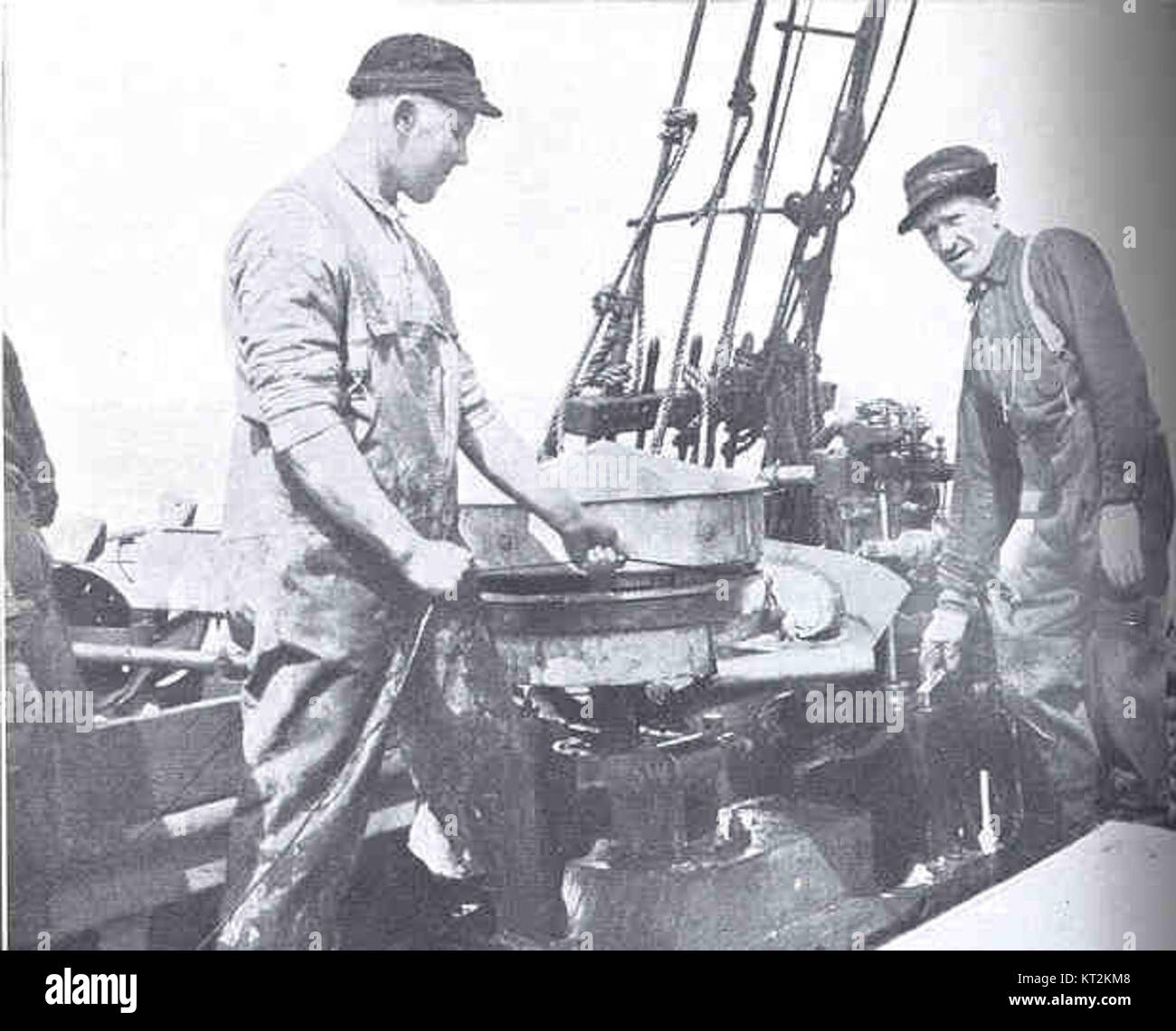 A machine used for hauling in cod from trawls, vital for fishing ...