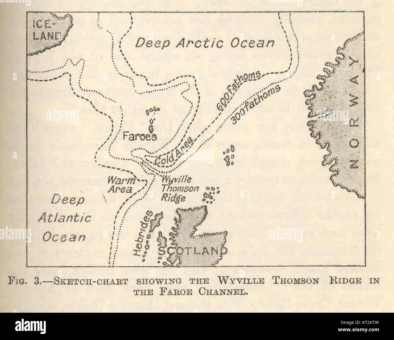 36377 Sketch-Chart Showing the Wyville Thomson Ridge in the Faroe ...