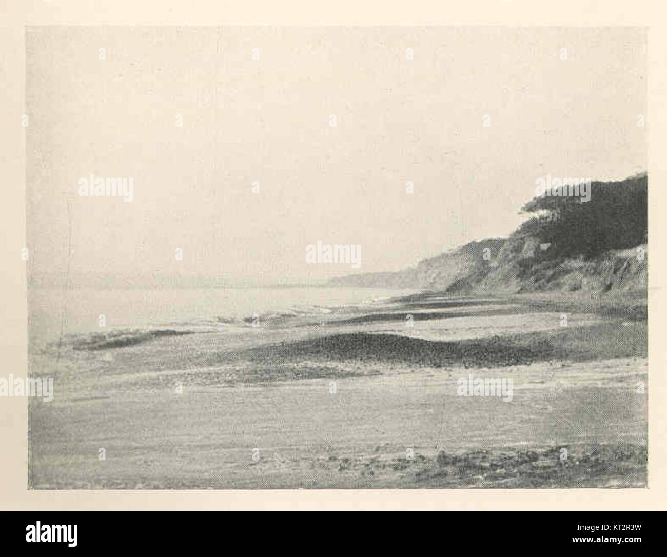 37991 Shingle Sorted From Sand by the Wash of a Heavy Swell (Branksome Chine, Near Bournemouth) Stock Photo