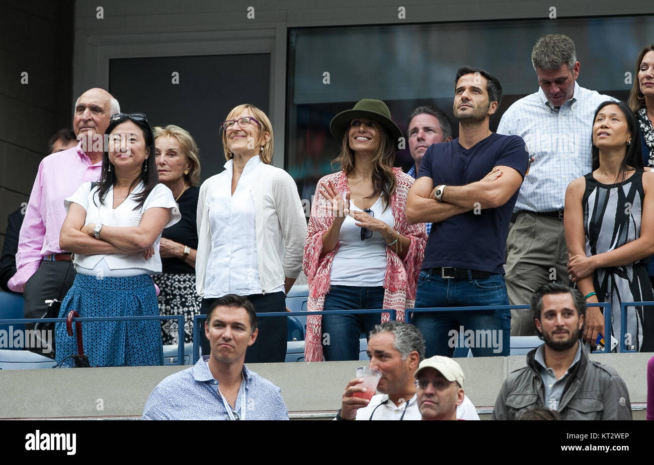 NEW YORK, NY - SEPTEMBER 12:  Dominic Chianese attends the Women's Singles Final match between Roberta Vinci of Italy and Flavia Pennetta of Italy on Day Thirteen of the 2015 US Open at the USTA Billie Jean King National Tennis Center on September 12, 2015 in the Flushing neighborhood of the Queens borough of New York City  People:  Dominic Chianese Stock Photo