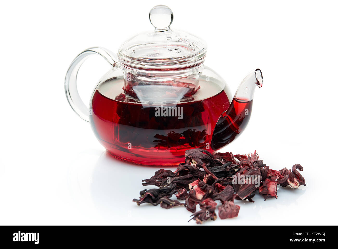 Hibiscus, herbal tea. Stock Photo