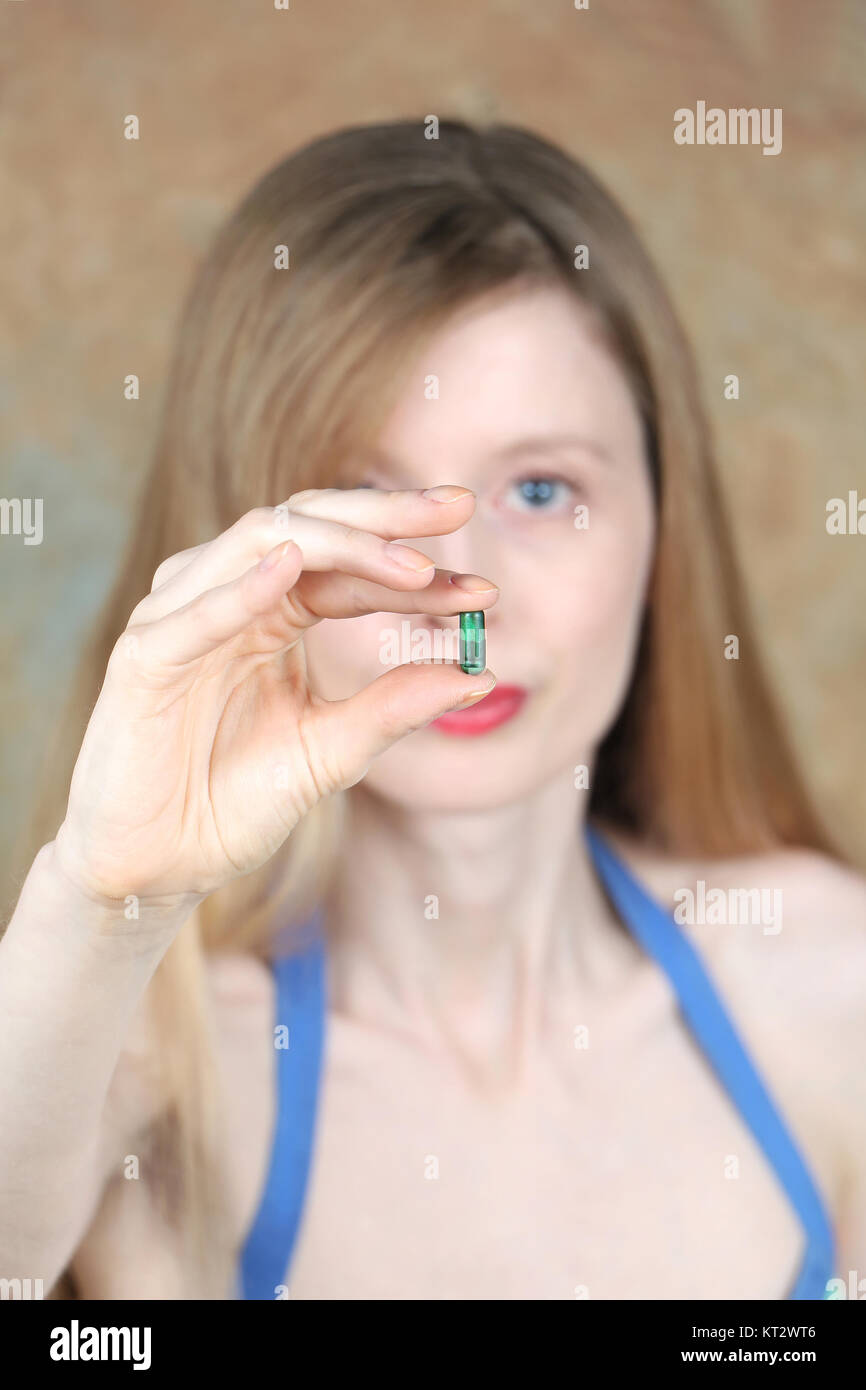 Green medicine pill Stock Photo Alamy