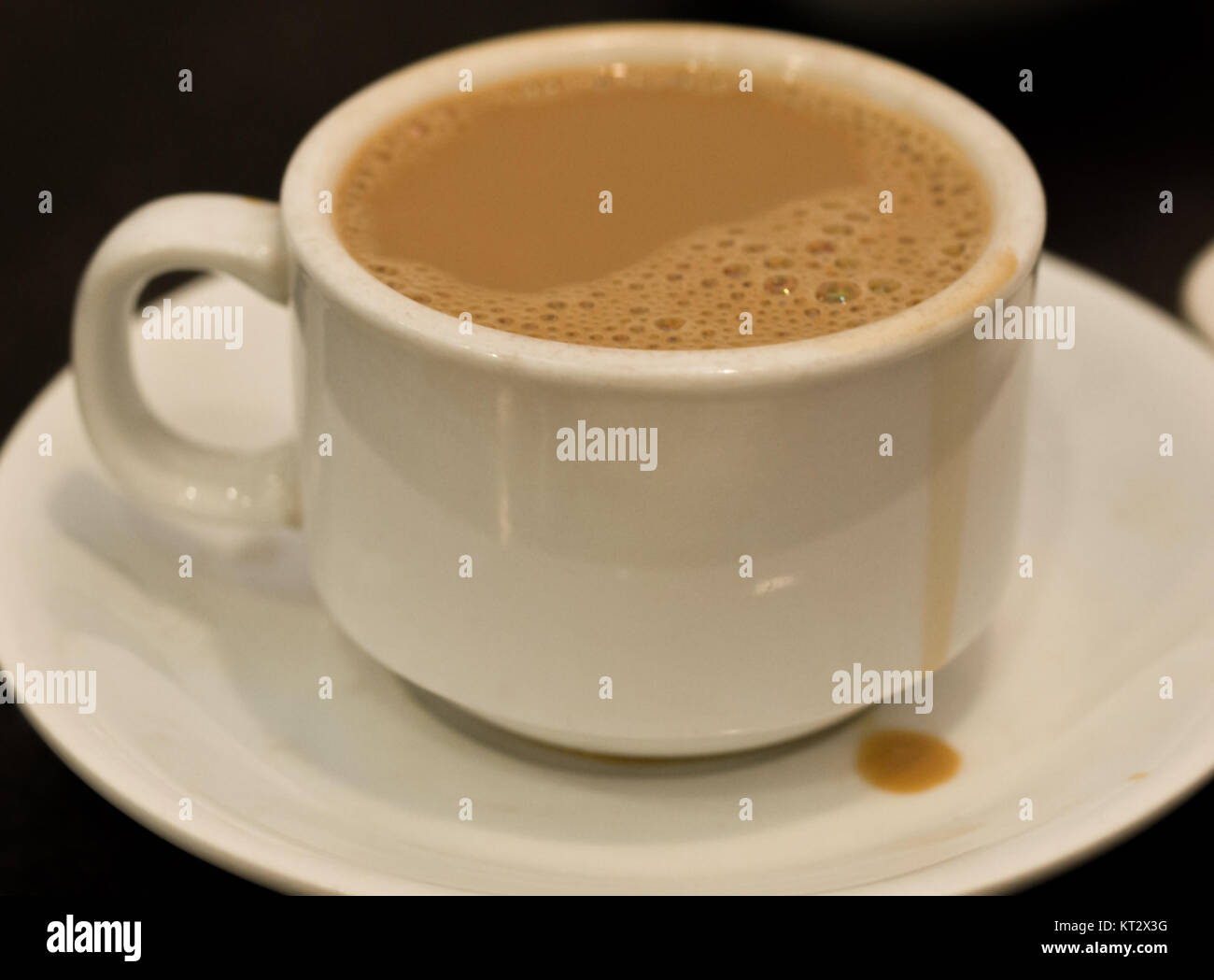 Cup Of Milk Tea Stock Photo Alamy