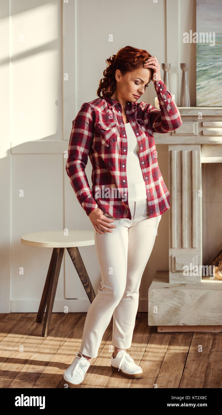 Redhead mature woman hi-res stock photography and images - Alamy