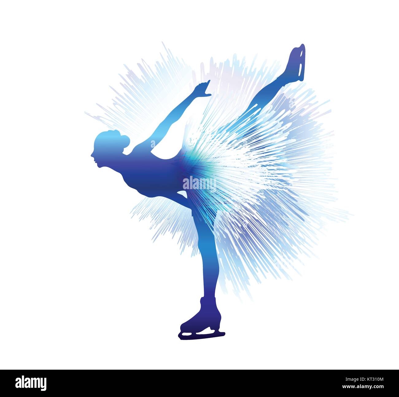 Bailarina de ballet silueta, ilustración vectorial Imagen Vector de stock -  Alamy