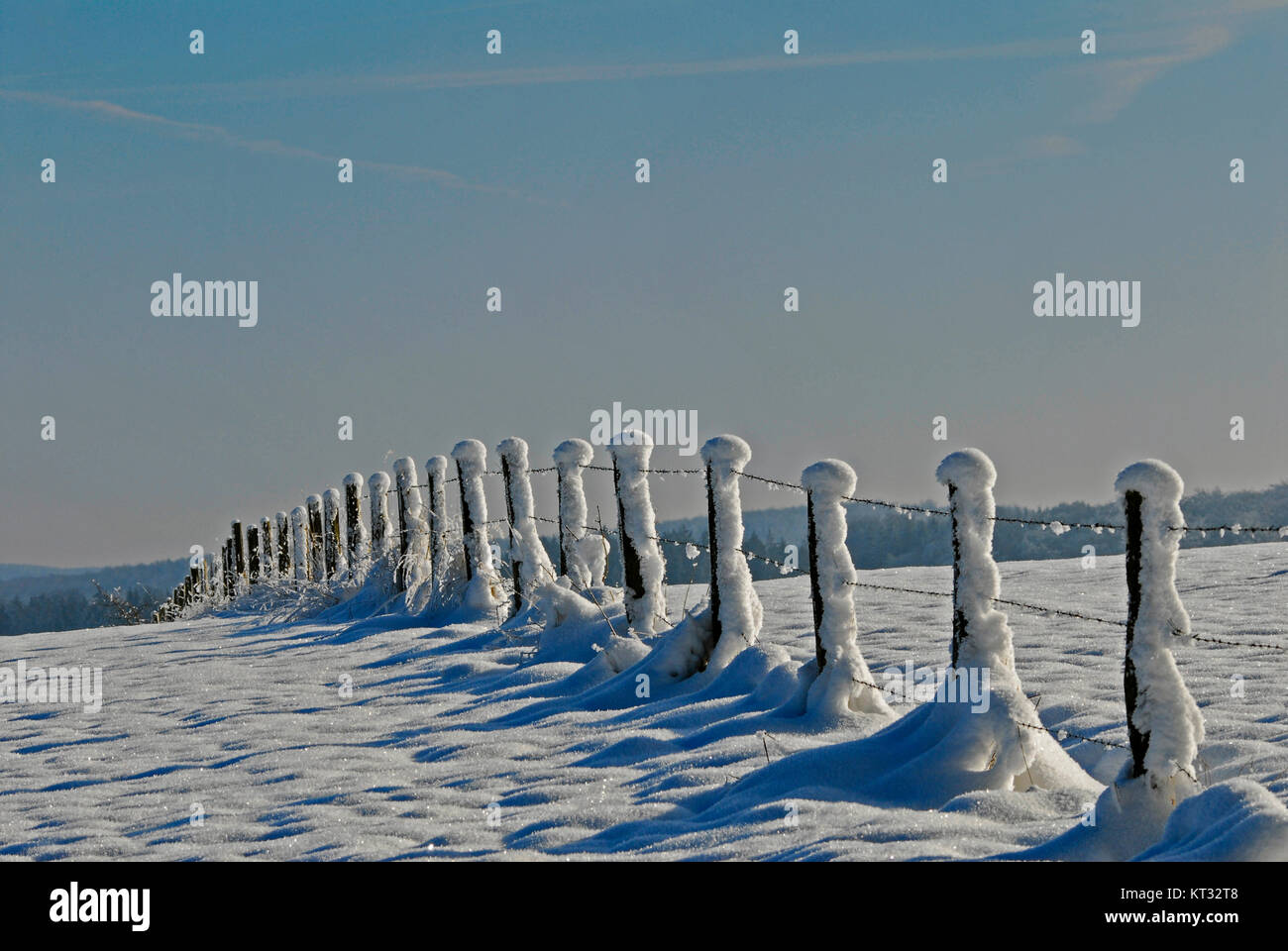 eifel winter Stock Photo