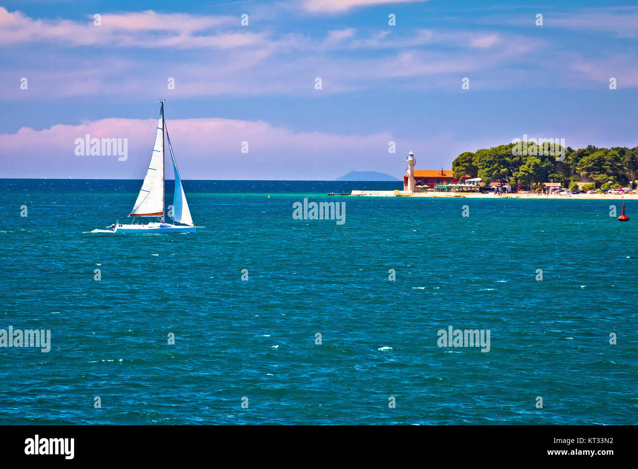 Sailing in Zadar waterfront summer view Stock Photo Alamy