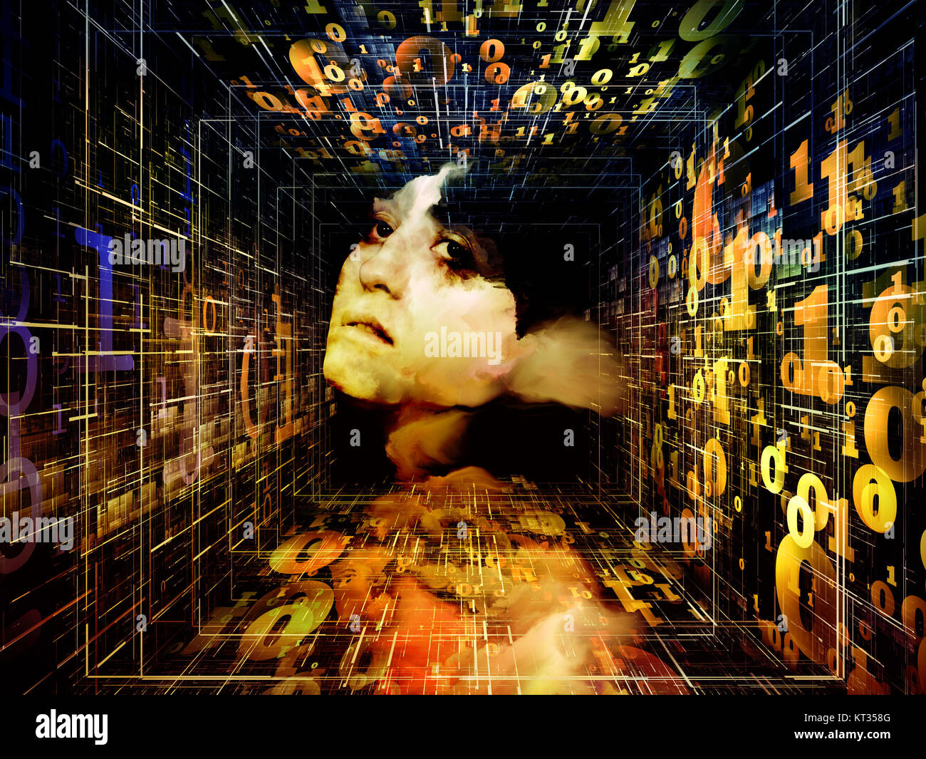 Tunnel of Digits Stock Photo - Alamy