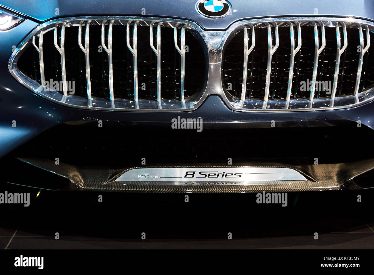 Frankfurt, Germany - September 12, 2017: 2017 BMW 8-Series Concept presented on the 67-th Frankfurt International Motor Show(IAA) in the Messe Frankfu Stock Photo