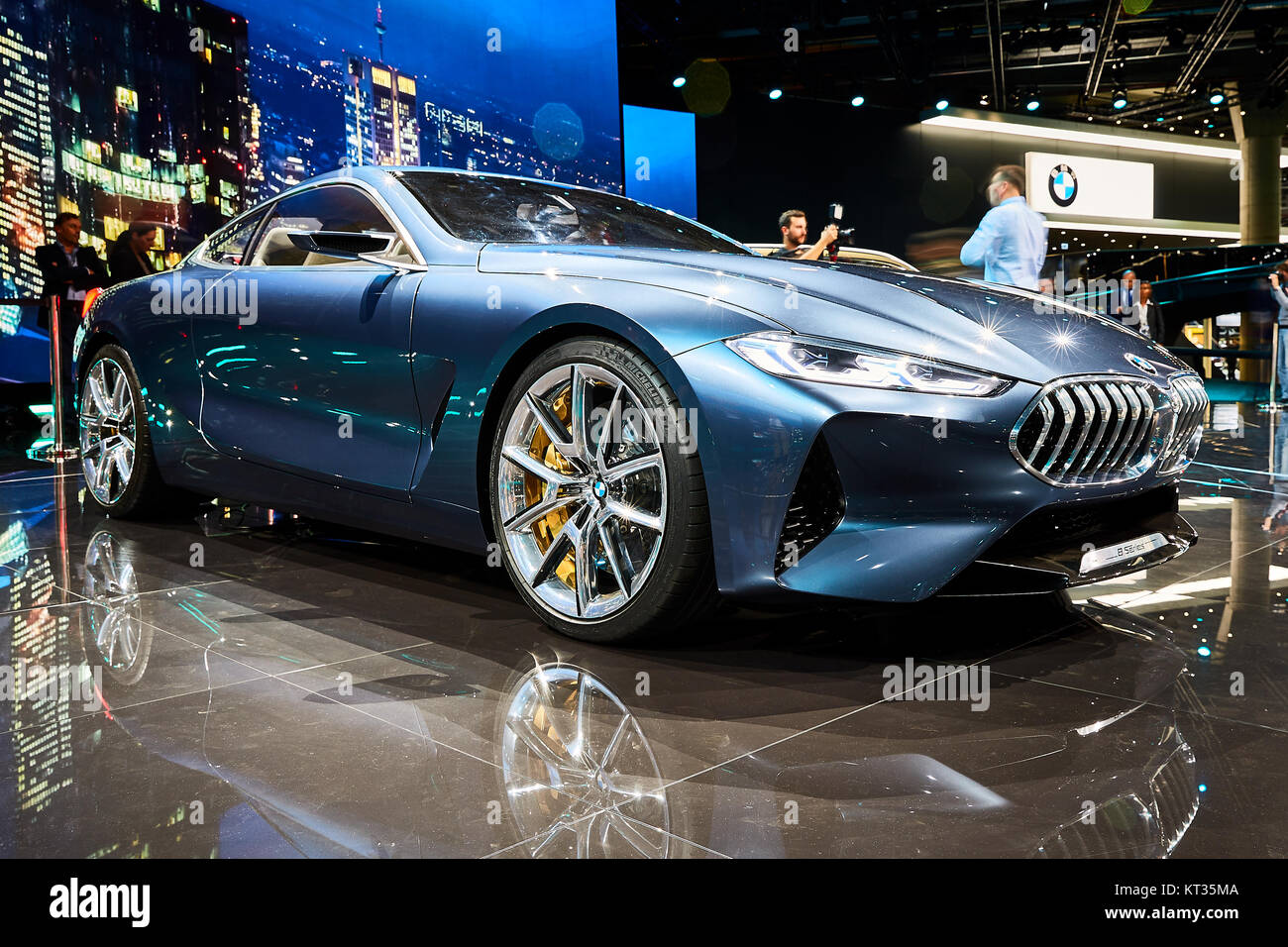 Frankfurt, Germany - September 12, 2017: 2017 BMW 8-Series Concept presented on the 67-th Frankfurt International Motor Show(IAA) in the Messe Frankfu Stock Photo