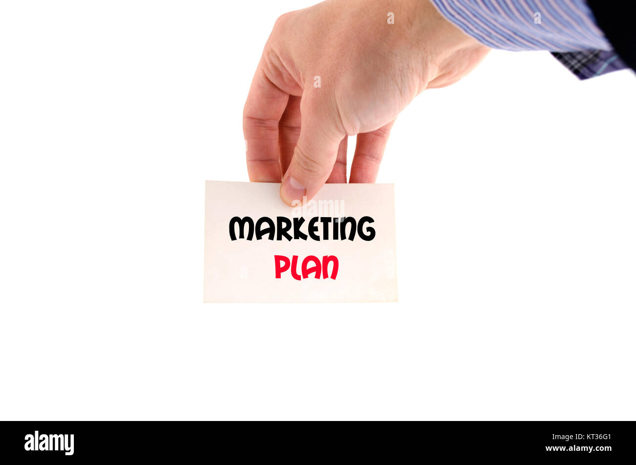 Marketing plan text concept Stock Photo