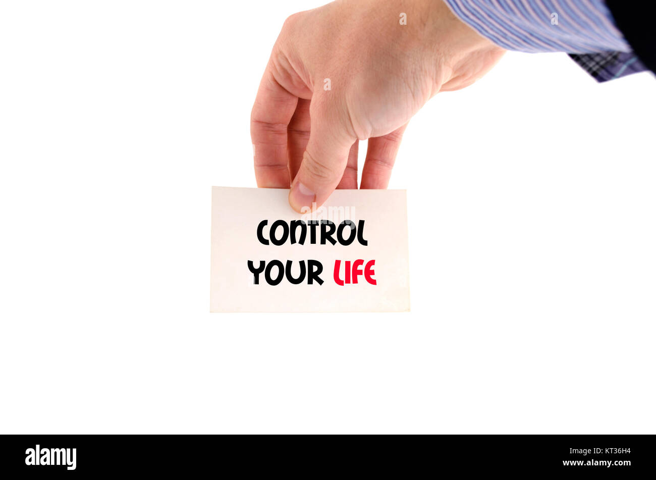 Control your life text concept Stock Photo