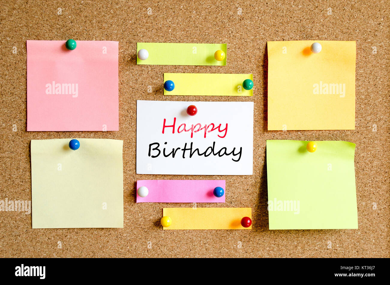 Happy birthday text concept Stock Photo