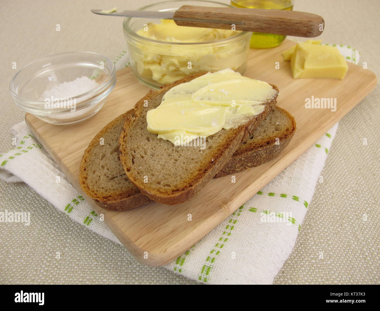 homemade vegan margarine on bread Stock Photo Alamy